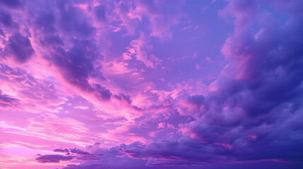 Fototapeta na wymiar Violet sky background with copy space
