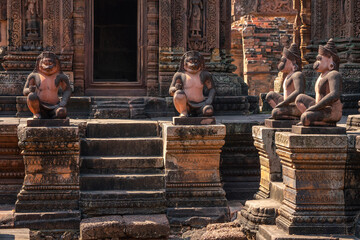 Banteay Srei Hindu Temple located in the area of Angkor Wat, Cambodia - 749499323