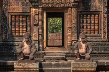 Banteay Srei Hindu Temple located in the area of Angkor Wat, Cambodia - 749499548
