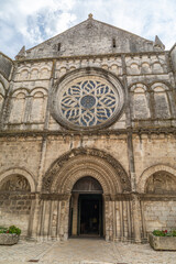 Façade de l'église Saint-Léger de Cognac, Charente-Maritime