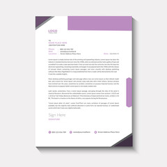 Corporate business letterhead design abstract background