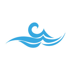 Wave Icon, Sea Wave Shape