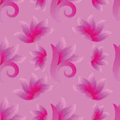 Fototapeta na wymiar Watercolor floral pattern for background, textile, wallpaper, fabric design seamless