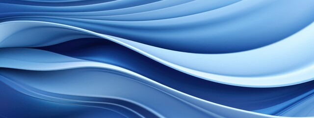 Blue and White Background With Wavy Lines Generative AI