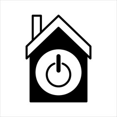House power switch - Vector web icon