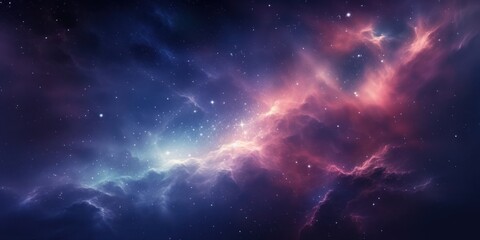 Starry Sky With Clouds Generative AI