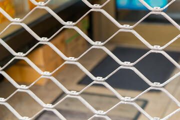 Fototapeta premium a secured store with a barrier