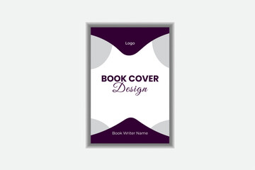 simple creative book cover design template 