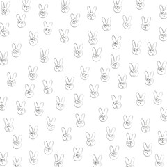 Background rabbit muzzle th holiday decoration.