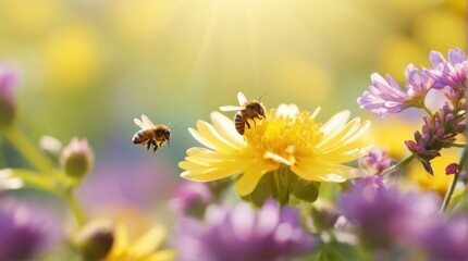 A Symphony for the Eyes: Spring Flowers & Bees Come Alive in a Bokeh Wonderland
