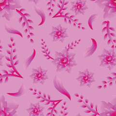 Watercolor elegant Seamless floral pattern for background, textile, wallpaper, fabric design etc