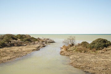 views of the beach inside the Parco dell'Uccellina, Grosseto, Tuscany, Italy