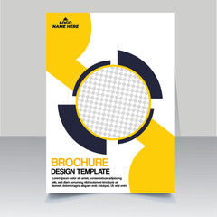 Business brochure design vector template. Cover modern layout, annual report, poster, flyer in A4 with colorful geometric shapes eps 10 file