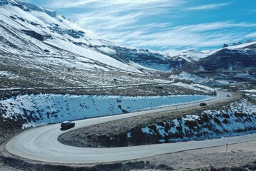neve na estrada