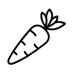 carrot icon hand drawn