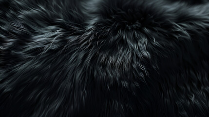 Luxurious Black Fur Background for Glamorous Designs - Perfect for Fashion, Home Decor, and Winter Themes