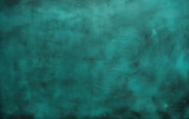 Abstract blurred background for portrait photo. Emerald green portrait backdrop for studio. - obrazy, fototapety, plakaty