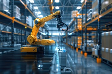 Modern high tech innovative warehouse logistics center