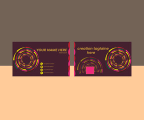 creative modern name card and business card. - obrazy, fototapety, plakaty