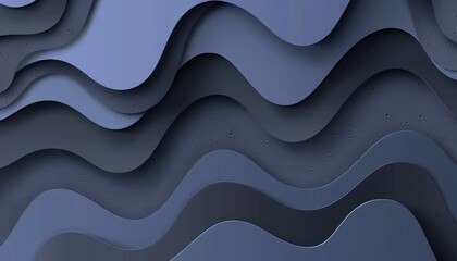 Abstract black background with dark blue indigo accents, minimalist creative wallpaper design