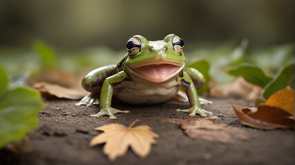Leap day, one extra day - leap year 29 February calendar page with cute frog. Background Leap day leap year 29 February calendar and froggy illustration vector graphic.