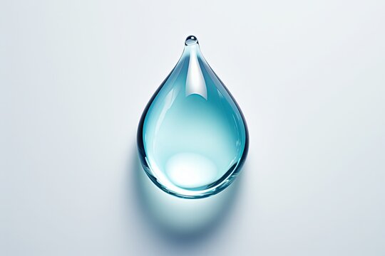 Blue water splash and drops isolated on a transparent background