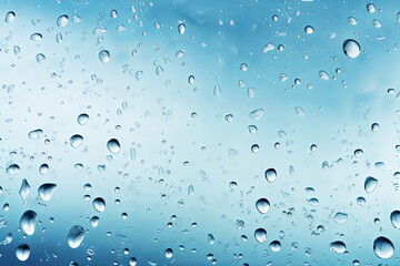 Water splash and rain drops glass isolated on a transparent background