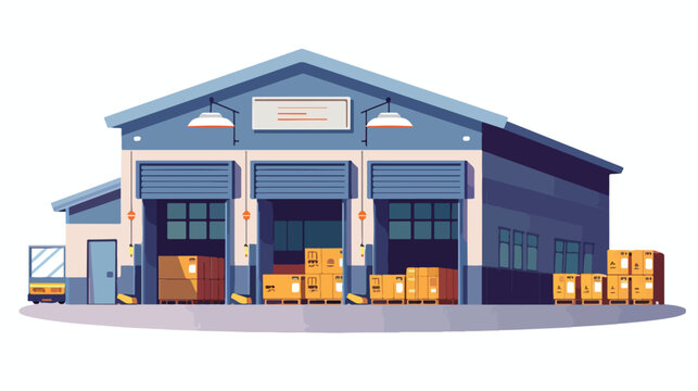Warehouse design vector illustration eps10 graphic 