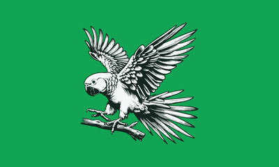 Parrot, parrot logo, parrot logo design, parrot vector logo, parrot flying, parrot flying logo design 