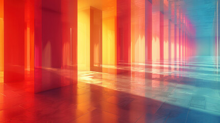 Long arched corridor