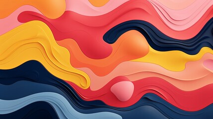 Obraz premium abstract Imaginesupernatural wave hell in the style