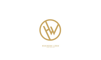 HW, WH, H, W, Abstract Letters Logo Monogram