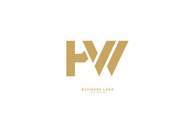 HW, WH, H, W, Abstract Letters Logo Monogram