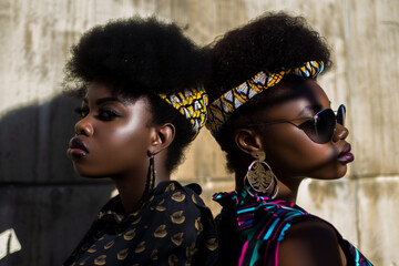 afro fashion. beautiful black models
