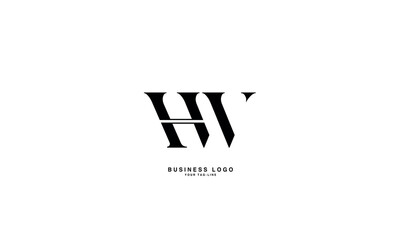 HW, WH, H, W, Abstract Letters Logo Monogram