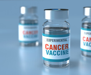 Bottle of Vaccine, treatment of Cancer - 749531533