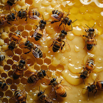 Honey richness with buzzing bees