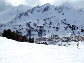 Blick von der Bergstation Edelweissbahn auf Obertauern