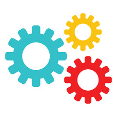 Settings icon, gear icon vector, gear symbol illustration. For web sites our mobile. Vector illustration. Eps file 63.