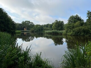 lake and clouds