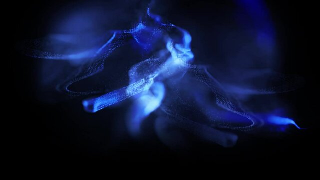 particle wave grain abstract background