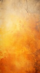 Yellow orange background with texture and distressed vintage grunge and watercolor paint stains