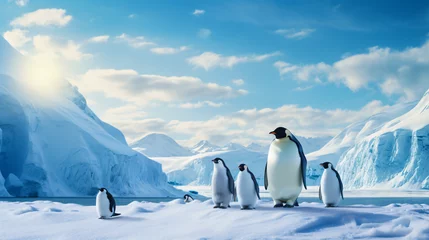 Fototapeten Emperor Penguins Antarctica © Mahira