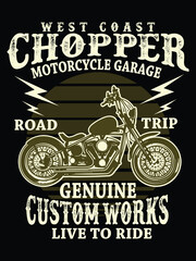 Fototapeta premium Motorbike T-Shirt Design