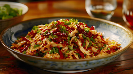 Chinese Shredded Chicken with Chili Oil