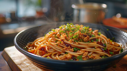 Chinese Sichuan Dan Dan Noodles
