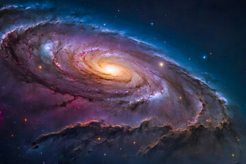 A beautiful spiral galaxy in space Generative AI image
space, galaxy, star, nebula, sky, universe,...