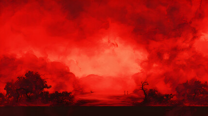 Mesmerizing Monochromatic Red Background - Intense, Bold, Attract Attention and Conveys Power