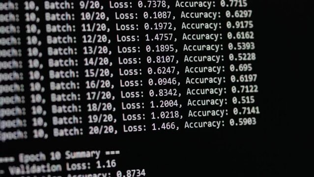Train AI model in machine learning activities. Train many epochs with text based interface command line CLI.
Python code to train artificial intelligence models