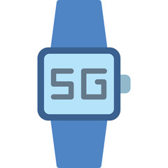 5G-5 Vector Flat Icon